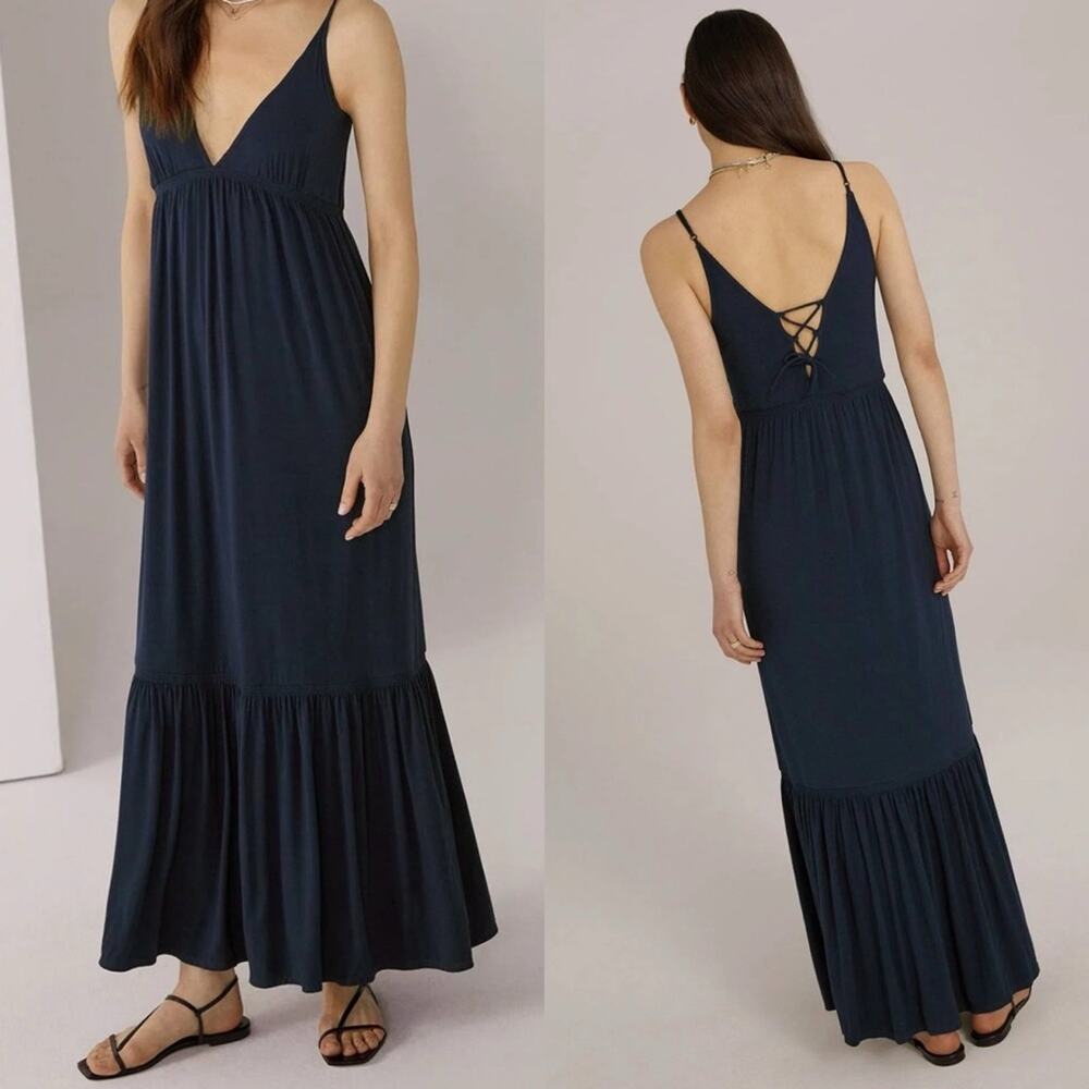 NWT Favorite Daughter The Weekend Maxi Navy S
